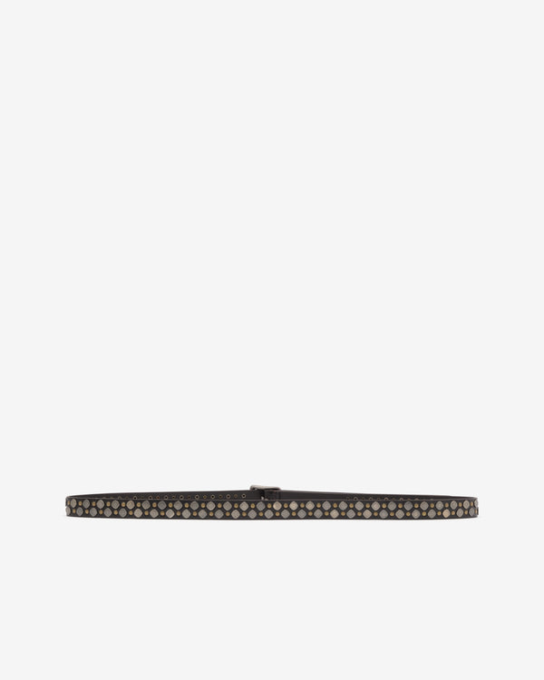 Lemaire_Lemaire - Women's Rio Studs Belt 20 - (Dark Brown)_BELTS
