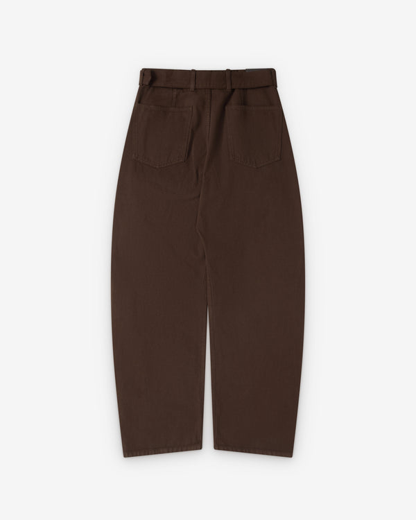 Lemaire - Women's Twisted Belted Pants - (Dark Brown)