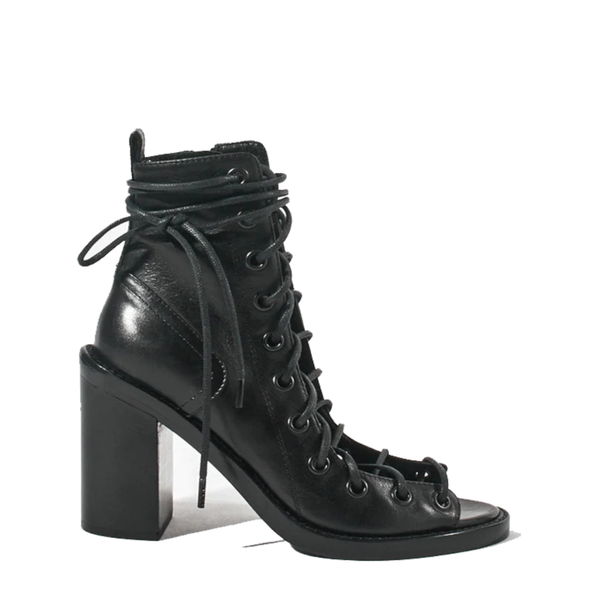 ANN DEMEULEMEESTER - Women's Lace-Up Sandals - (Black)