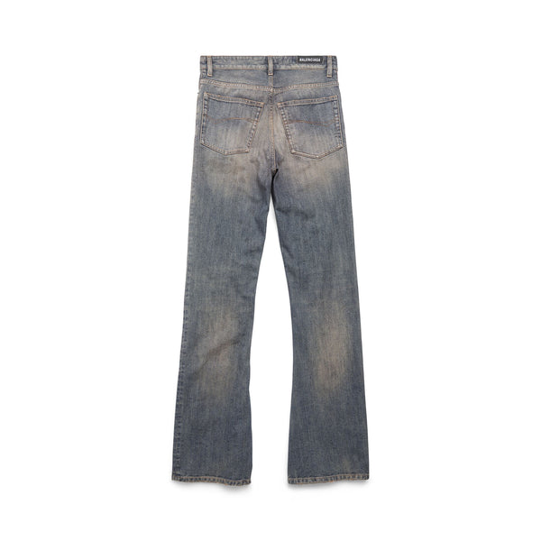 Balenciaga_Balenciaga - Men's Tnw65 All Over Logo Bootcut Pants - (4036 BLUE LIGHT RING)_JEANS
