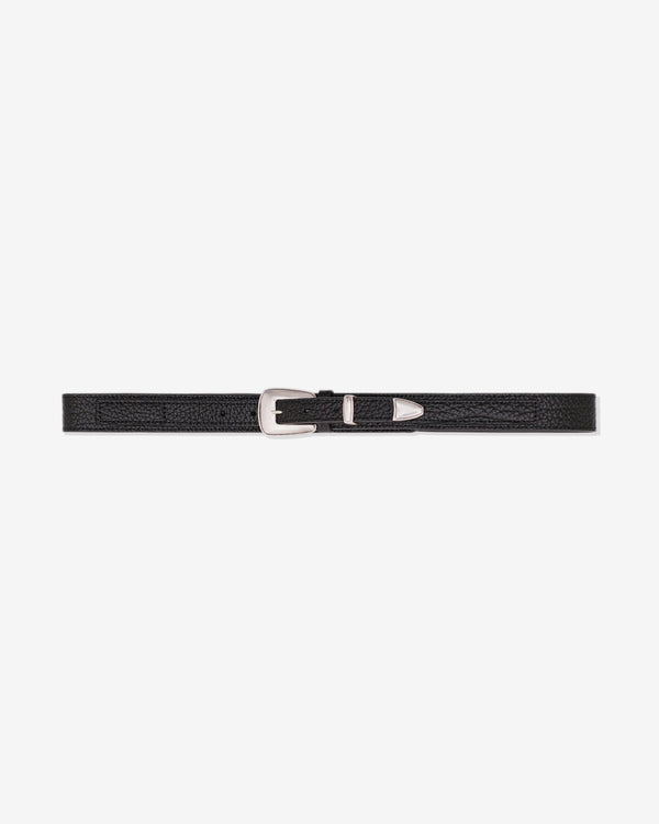 Lemaire - Women’s Minimal Western Belt Grained Leather - (Black)