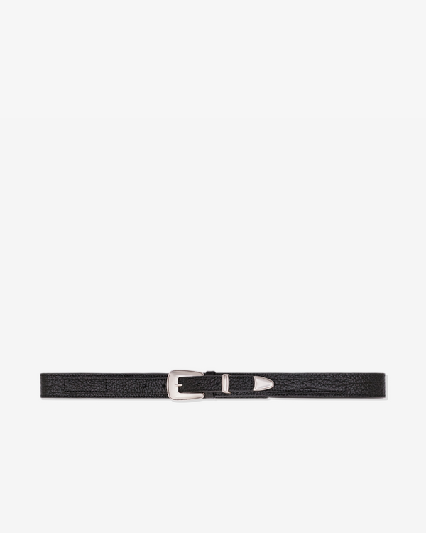 Lemaire_Lemaire - Women’s Minimal Western Belt Grained Leather - (Black)_BELTS