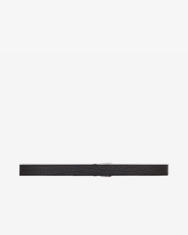 Lemaire_Lemaire - Women’s Minimal Western Belt Grained Leather - (Black)_BELTS