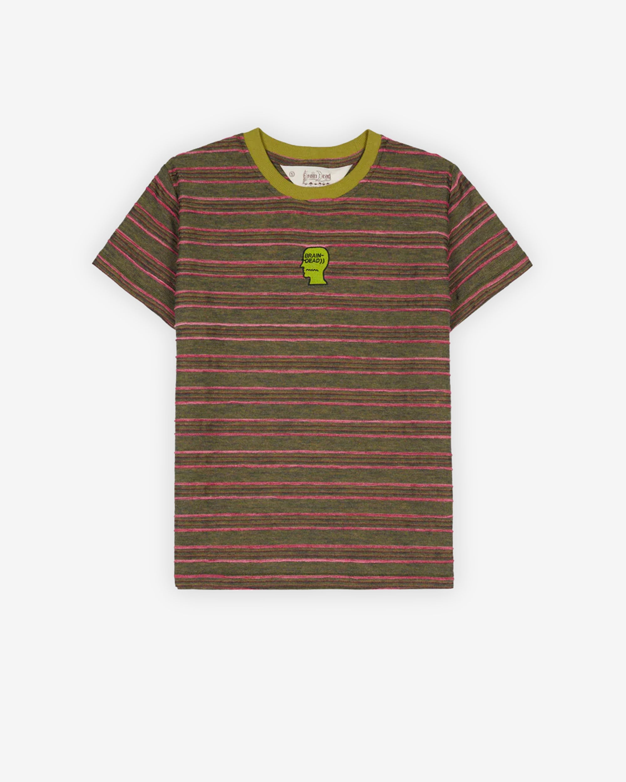 BRAIN DEAD - Men's Pudu Stripe Baby T-Shirt - (Multi) view 1, Click to Zoom in