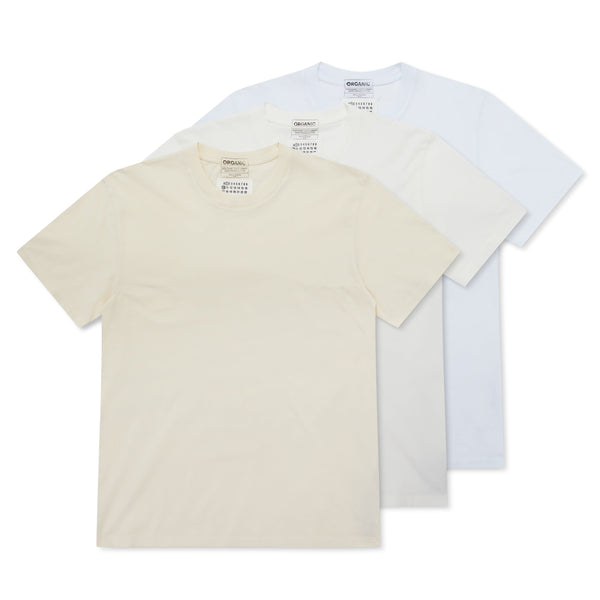 Maison Margiela - Men's T-Shirt 3 Pack - (White 963)