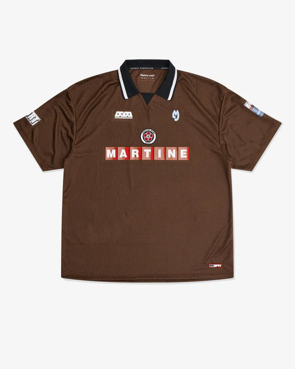 MARTINE ROSE - Men's Football Top - (Brown)