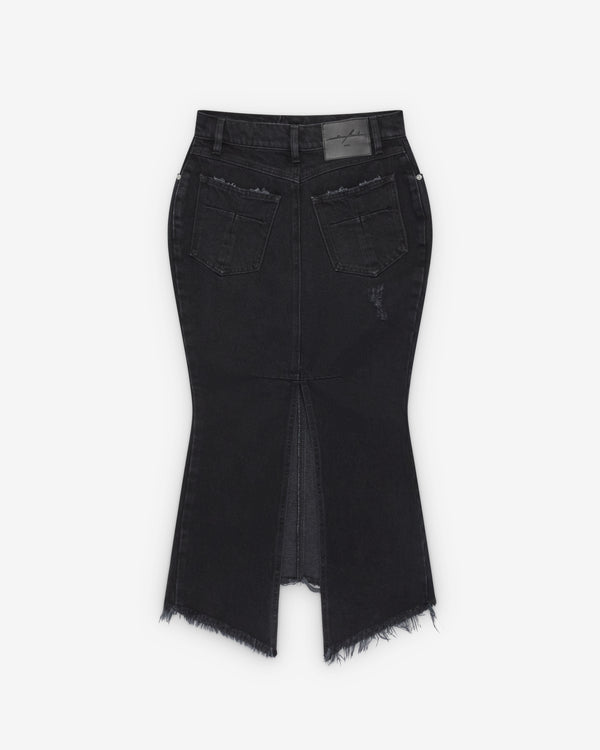 Matieres Fecales_Matières Fécales - Women's Mikaela Denim Skirt - (Black)_SKIRTS
