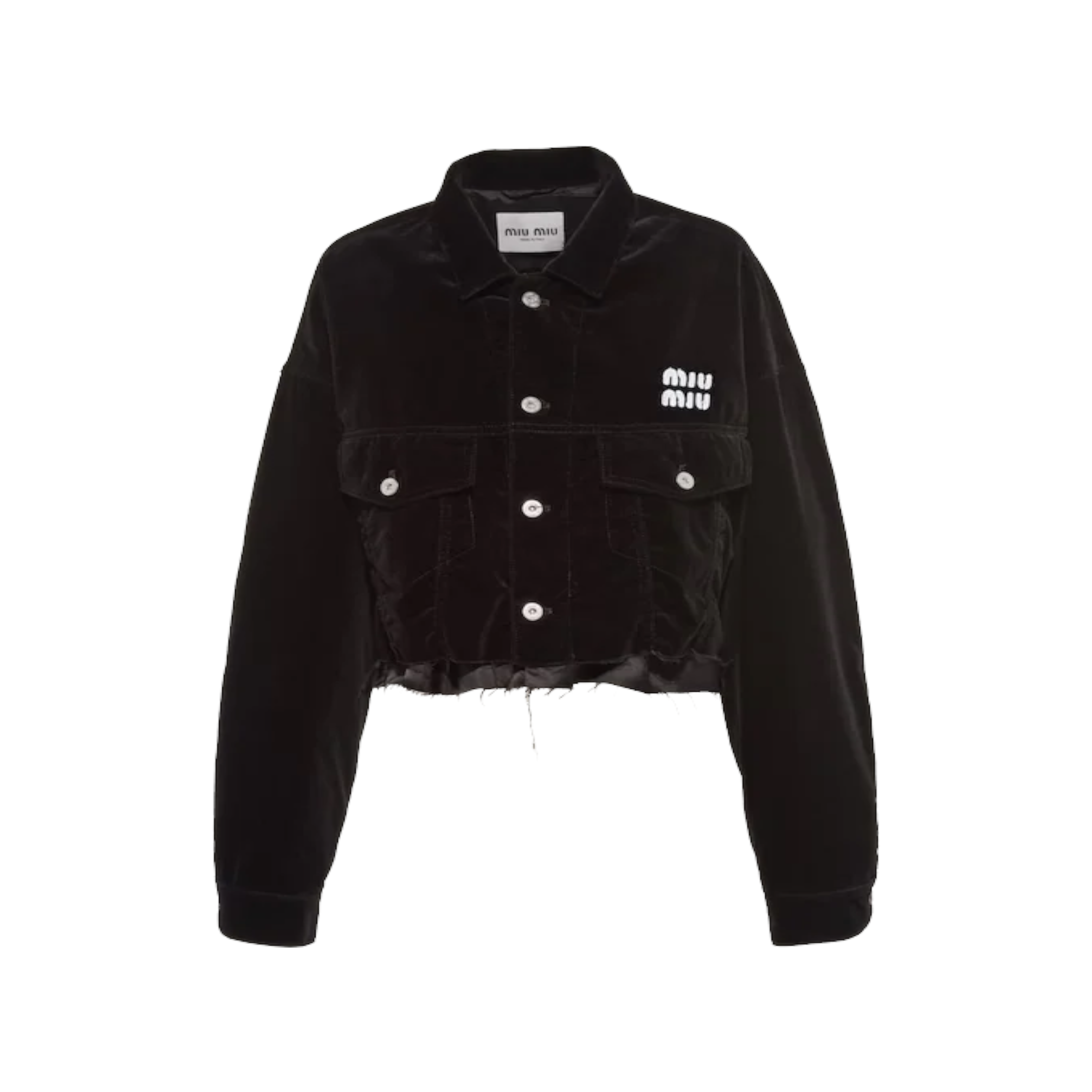 MIU MIU - Velvet Blouson - (Black)|Dover Street Market E-Shop – DSMS E-SHOP