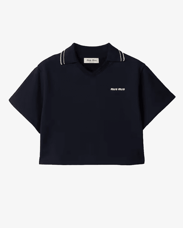MIU MIU - Women's Felpa Polo - (Navy)