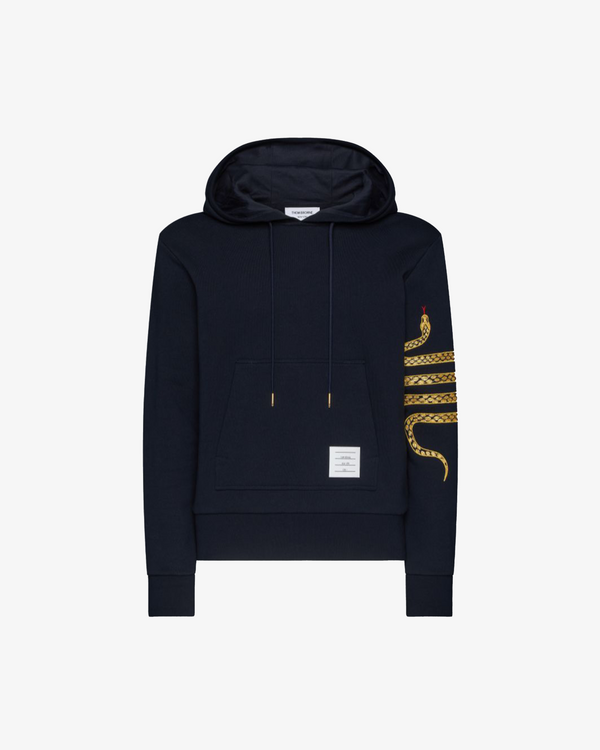 THOM BROWNE - Men's Lunar New Year 4-Bar Hoodie - (Navy415)