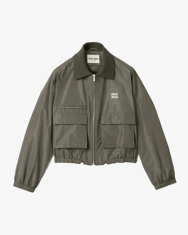 MIU MIU - Women's Tela Tec Jacket - (Khaki)
