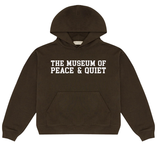MUSEUM OF PEACE AND QUIET - Men's Campus Hoodie - (Brown)