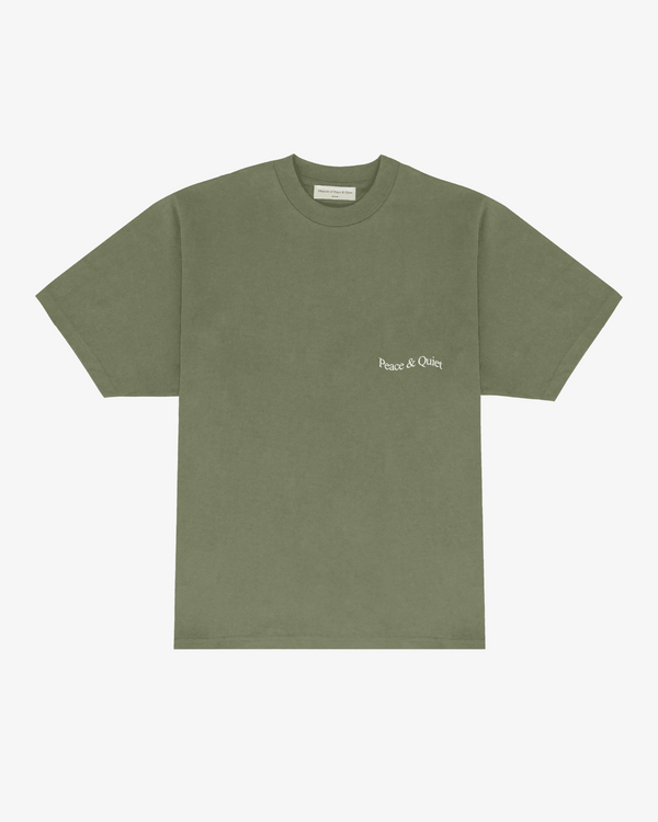 MUSEUM OF PEACE AND QUIET - Men's Wordmark T-Shirt - (Olive)