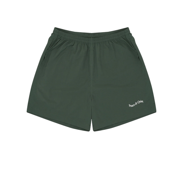 MUSEUM OF PEACE AND QUIET - Wordmark Nylon 5" Shorts - (Forest)