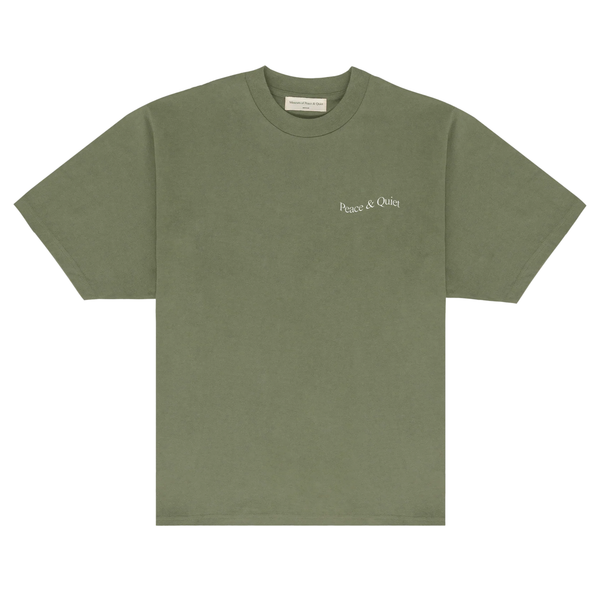 MUSEUM OF PEACE AND QUIET - Wordmark T-Shirt - (Olive)