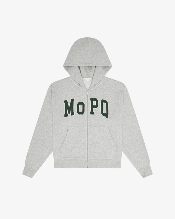 MUSEUM OF PEACE AND QUIET - Men's University Zip Up - (Grey)