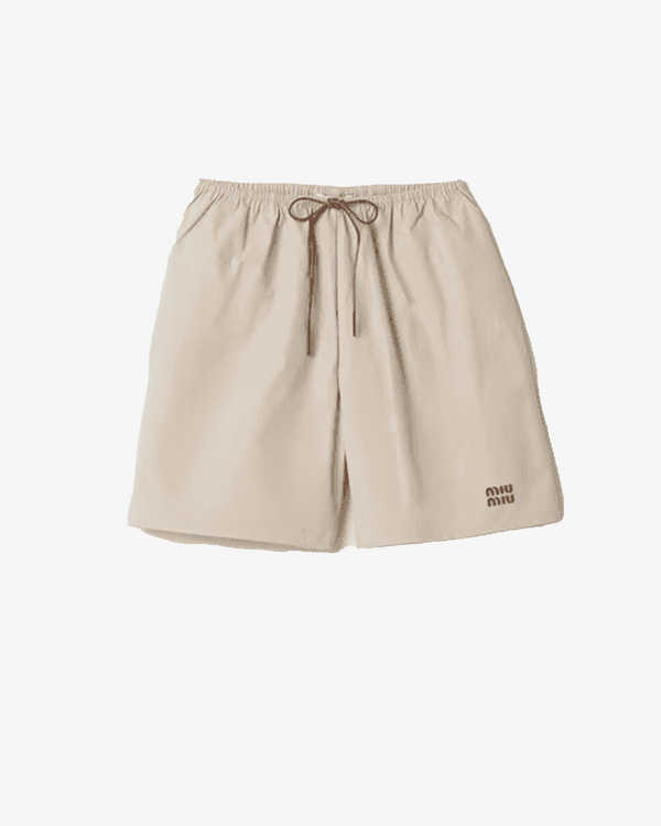 MIU MIU - Women's Panama Shorts - (Natural)