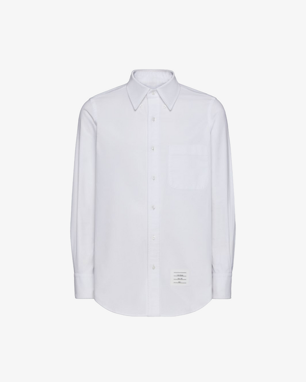 THOM BROWNE - Men's Oxford Straight Fit Shirt - (White100)