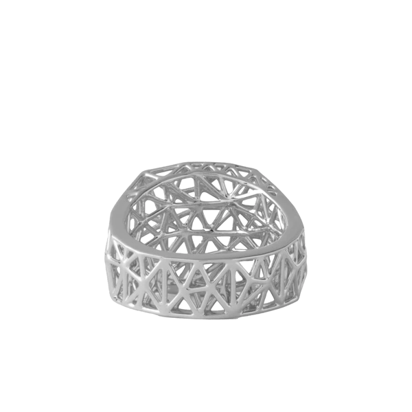 Tom Wood_TOM WOOD - Mesh Ring - (Silver)_RINGS