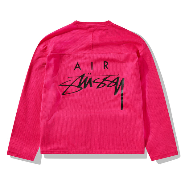 Nike_NIKE - STÃœSSY Long Sleeve Top - (Fire Berry)_SWEATERS