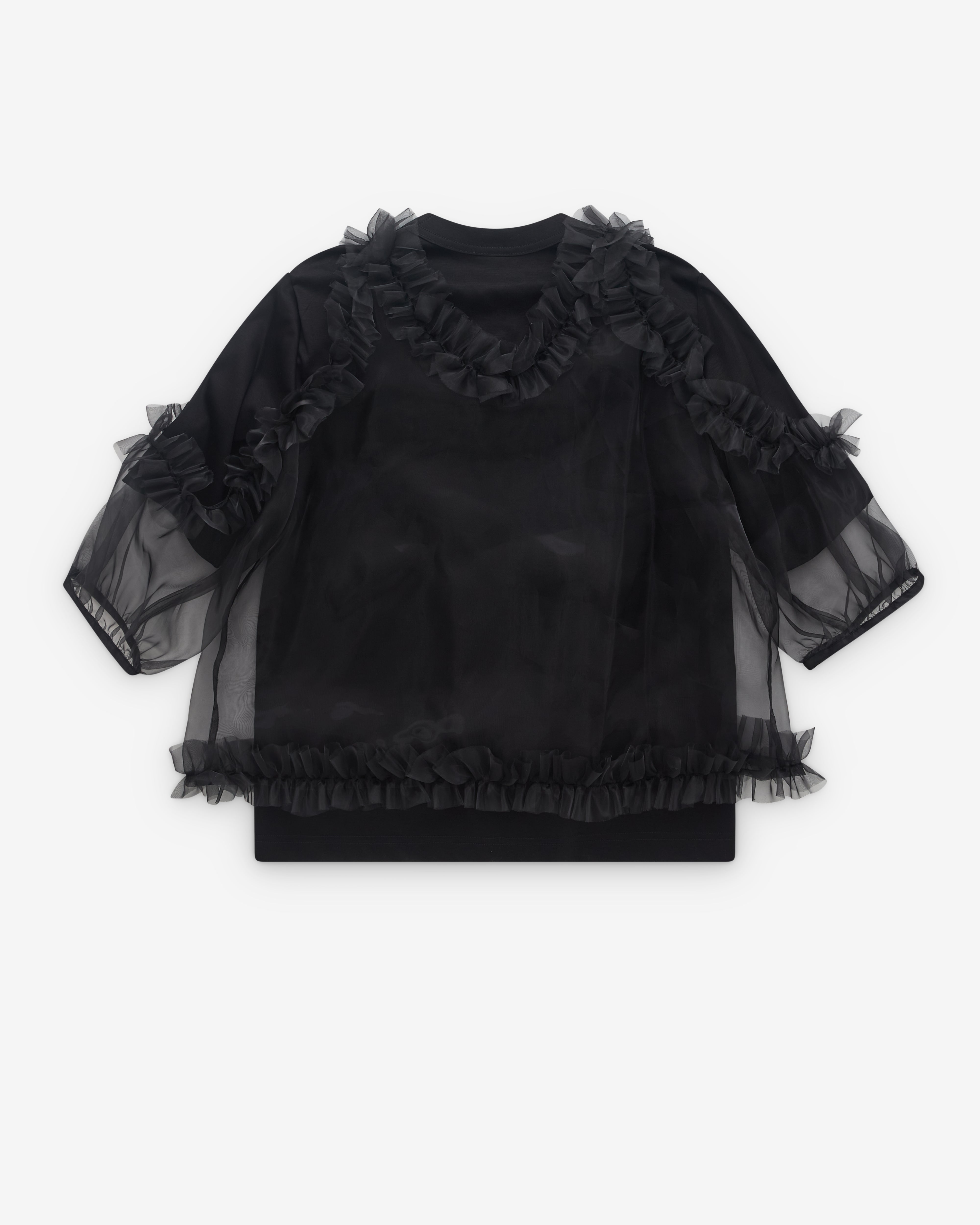madameM新品バーニーズ×Noir Kei NinomiyaTシャツ Noir Kei Ninomiya: Women's Star Chain Shirt (Black) | DSMNY E-SHOP