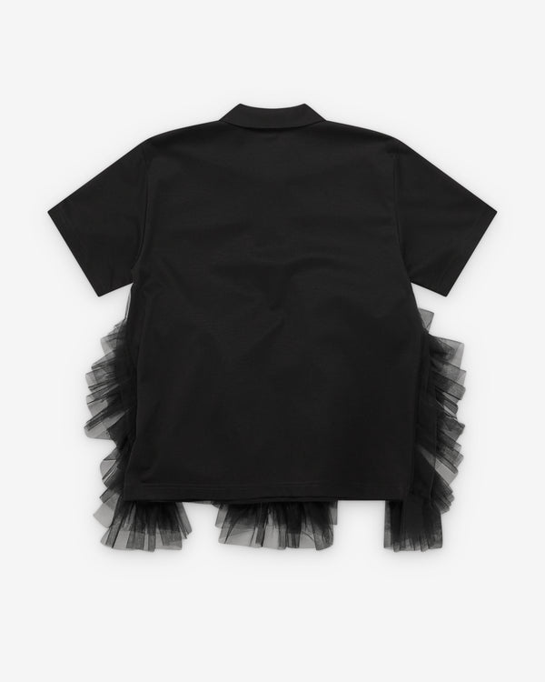 Noir Kei Ninomiya - Women's Tulle Polo Shirt - (Black)