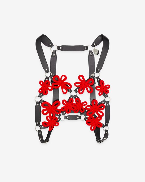 Noir Kei Ninomiya - Women's Double Floral Harness - (Red)