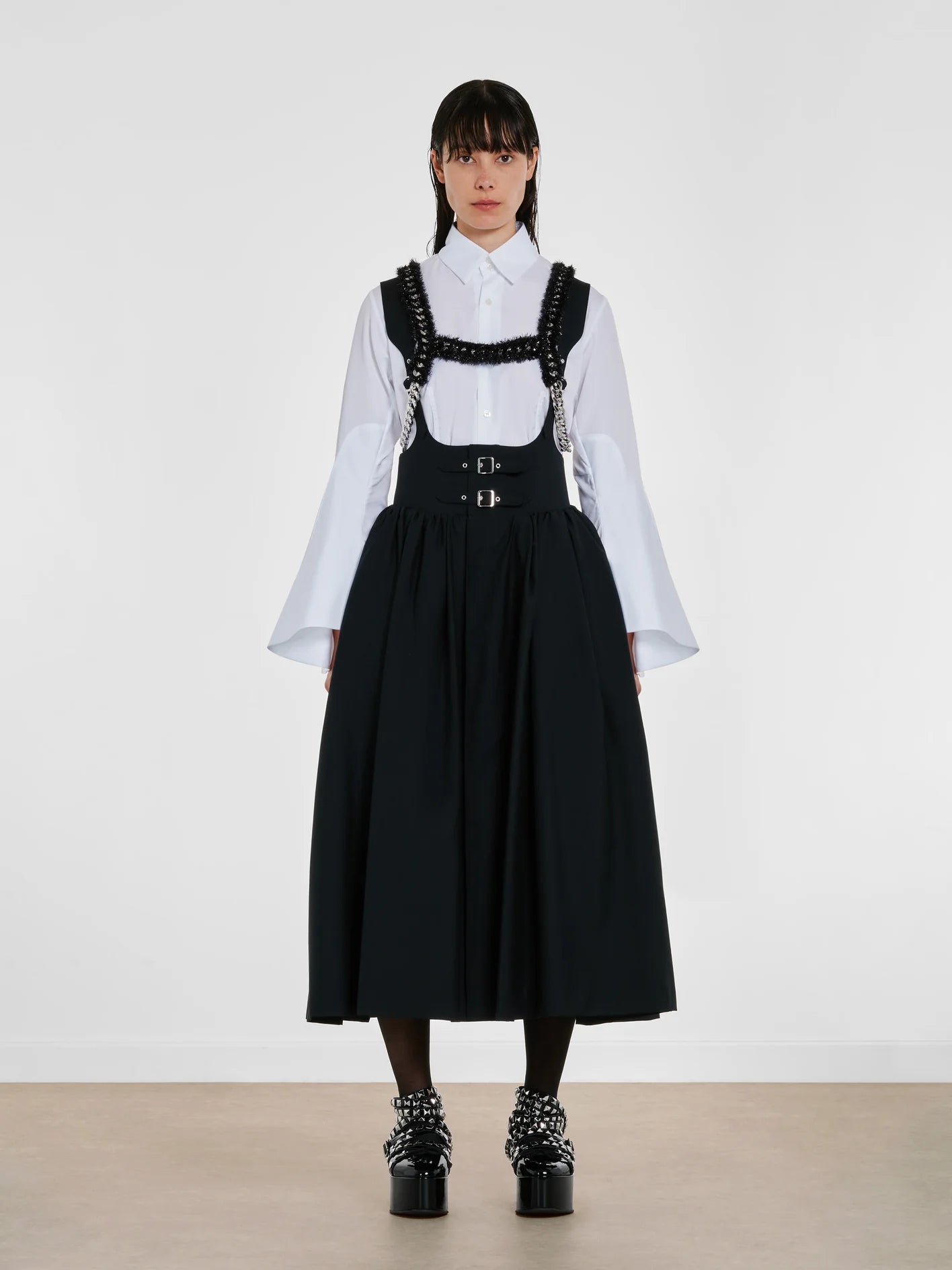 Noir Kei Ninomiya: Women's Fur Chain Vest (Black) | DSMS E-SHOP