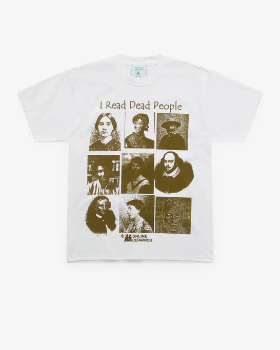 Online Ceramics - Men's I Read Dead People - (White)