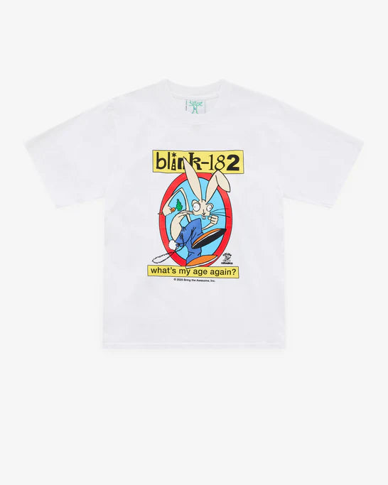 Online Ceramics - Men's Blink-182 What'S My Age Again?" White Short Sleeve Tee - (White)