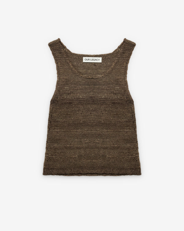Our Legacy_Our Legacy - Women's Solo Tank - (Brown)_KNIT TOPS