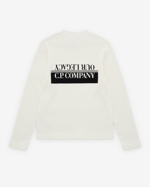 Our Legacy_Our Legacy - Men's C.P. Company Waffle Long Sleeve - (Gauze White)_KNIT TOPS