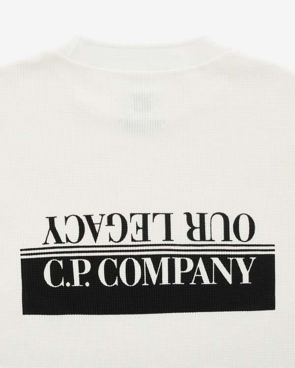 Our Legacy_Our Legacy - Men's C.P. Company Waffle Long Sleeve - (Gauze White)_KNIT TOPS