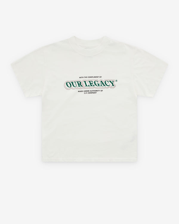 Our Legacy - Men's C.P. Company Deck T-Shirt - (Gauze White)