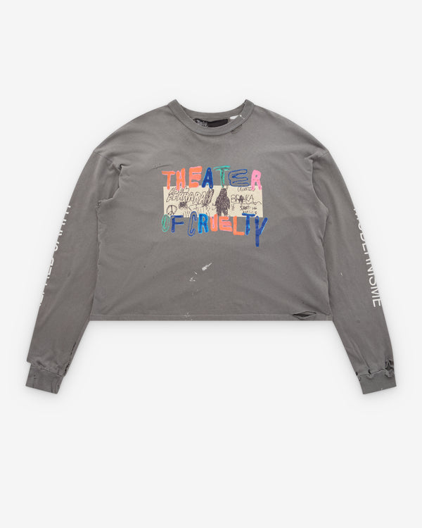 Paly_PALY - Men's Theater Of Cruelty Long Sleeve T-Shirt  - (Black)_WOVEN TOPS