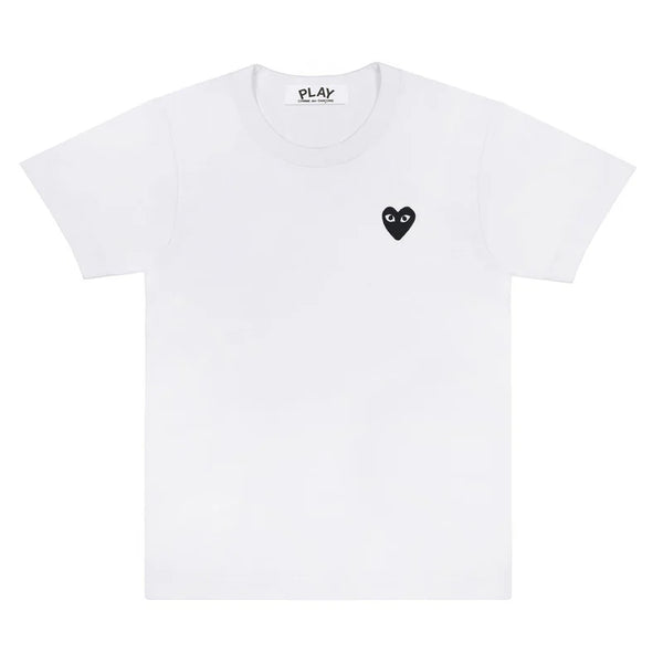 PLAY - Unisex's Black Emblem T-Shirt - (T064)(White)