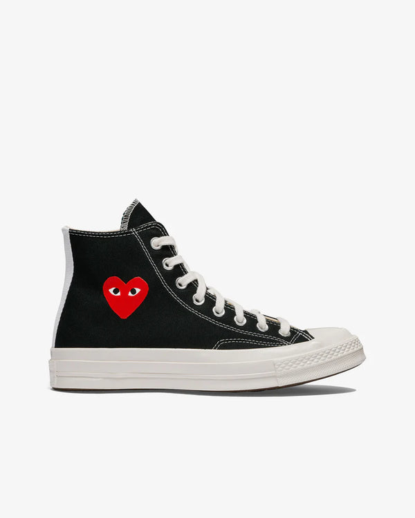 Commes des garcons converse black clearance