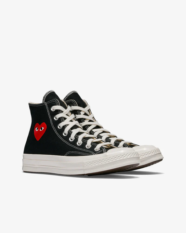 Play Converse - Small Red Heart All Star '70 High Sneakers - (Black)