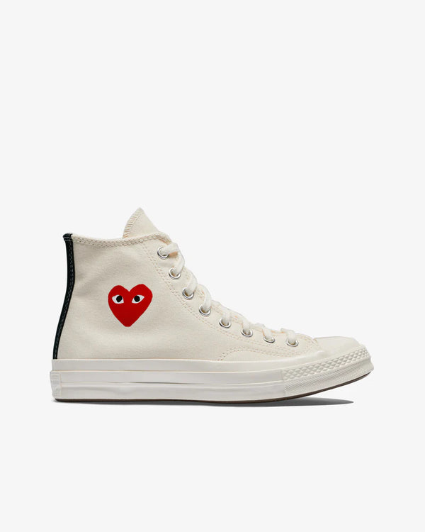 Play Converse - Small Red Heart All Star '70 High Sneakers - (White)