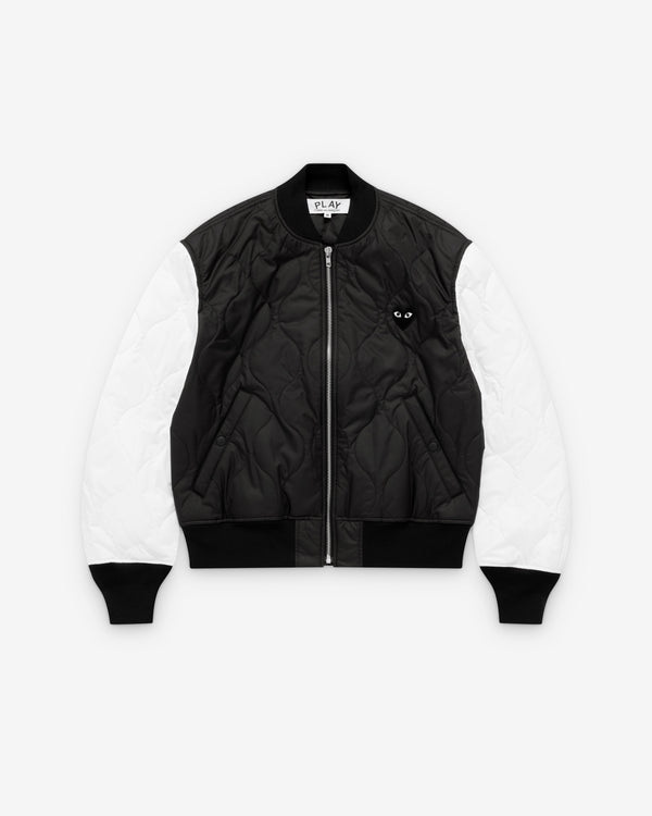 Play - Black Heart Varsity Jacket - (Black)
