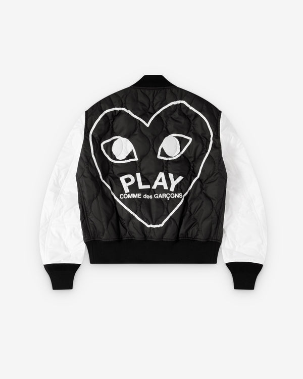 Play - Black Heart Varsity Jacket - (Black)