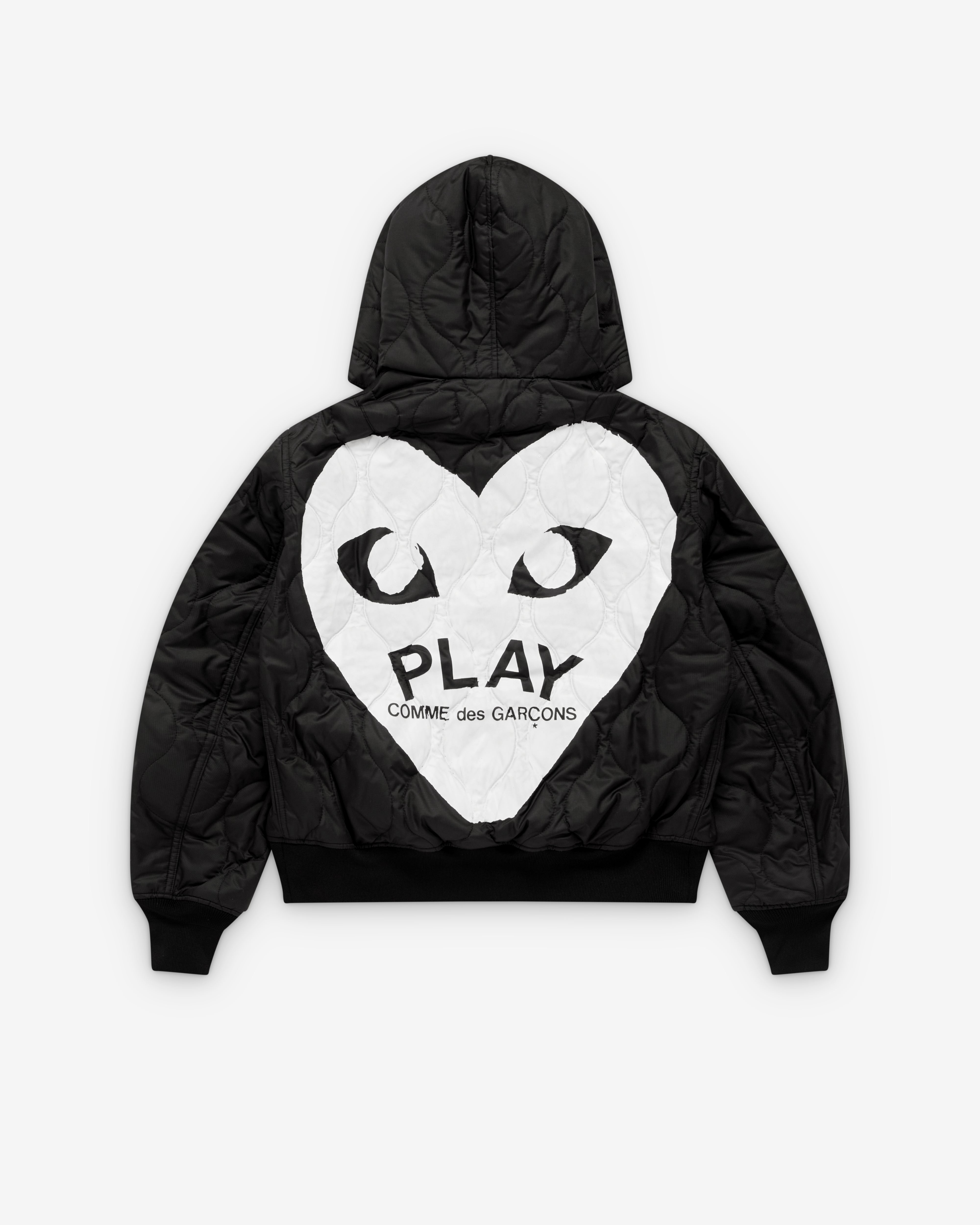 Play: Black Heart Hooded Jacket (Black) | DSMS E-SHOP