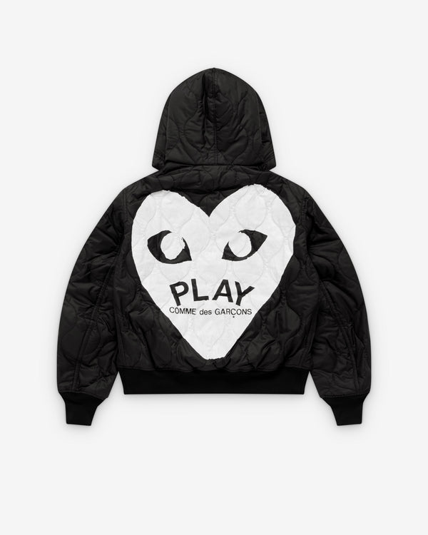 Play - Black Heart Hooded Jacket - (Black)