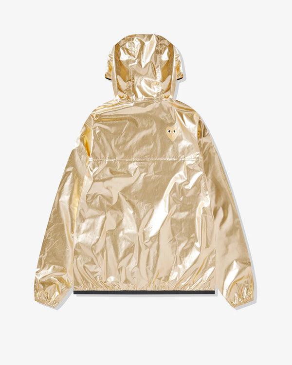 Play - K-Way Gold Heart Zip Jacket - (Gold)
