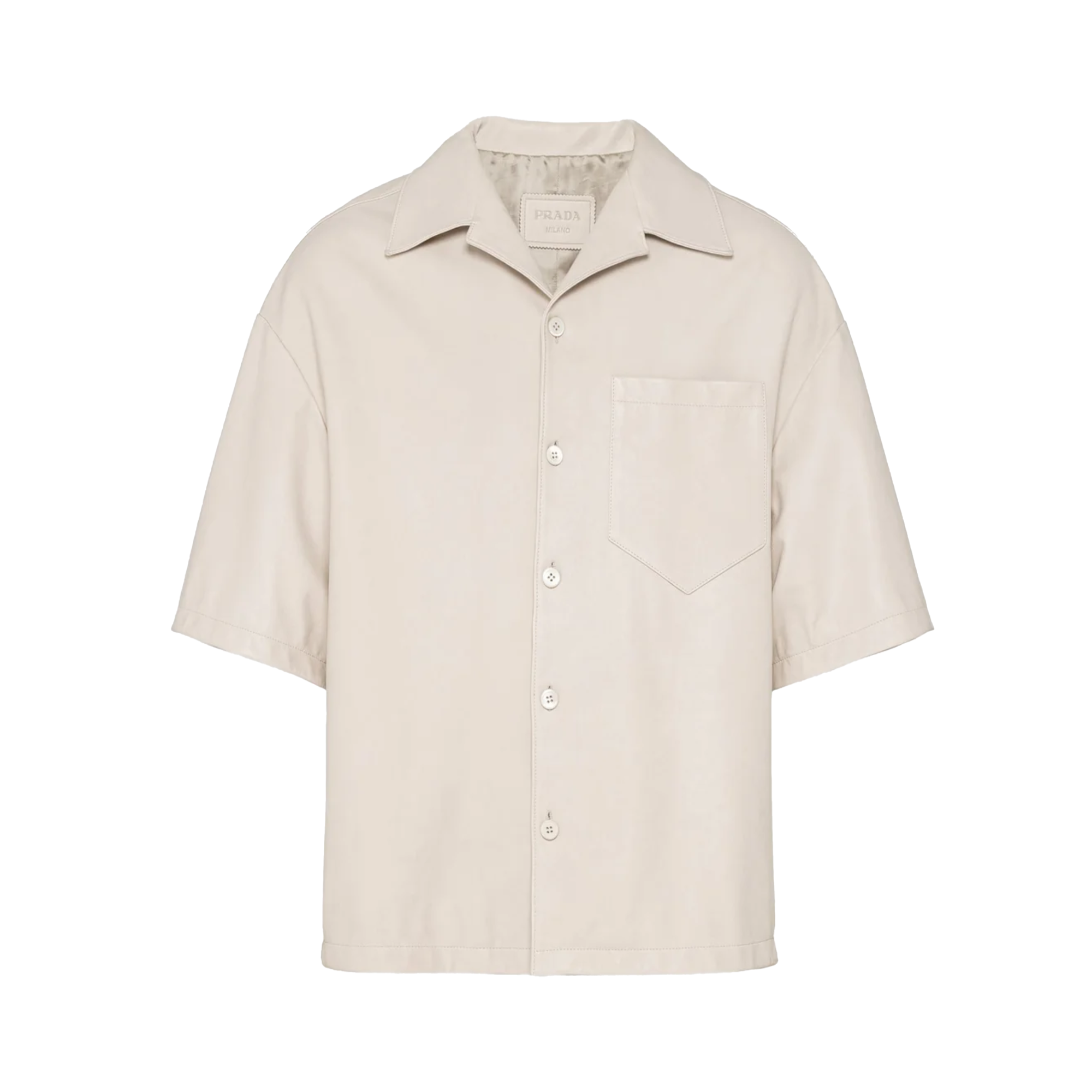 PRADA - Men's Nappa Leather Shirt - (Beige) – DSMS E-SHOP