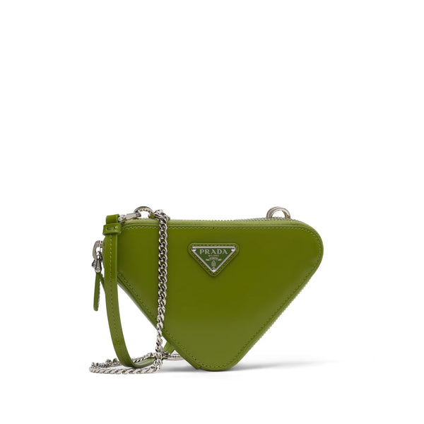 PRADA - Women's Leather Mini Pouch Bag - (Green)