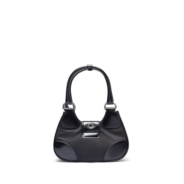 Prada_Prada - Women's Prada Moon Re-Nylon and Leather Bag - (Black)_TOP HANDLE
