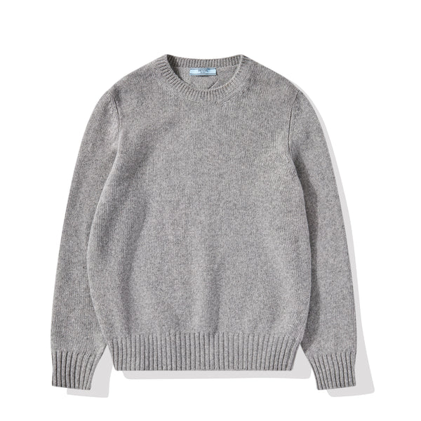PRADA -  Women’s Wool and Cashmere Crew-Neck Sweater - (Grey)