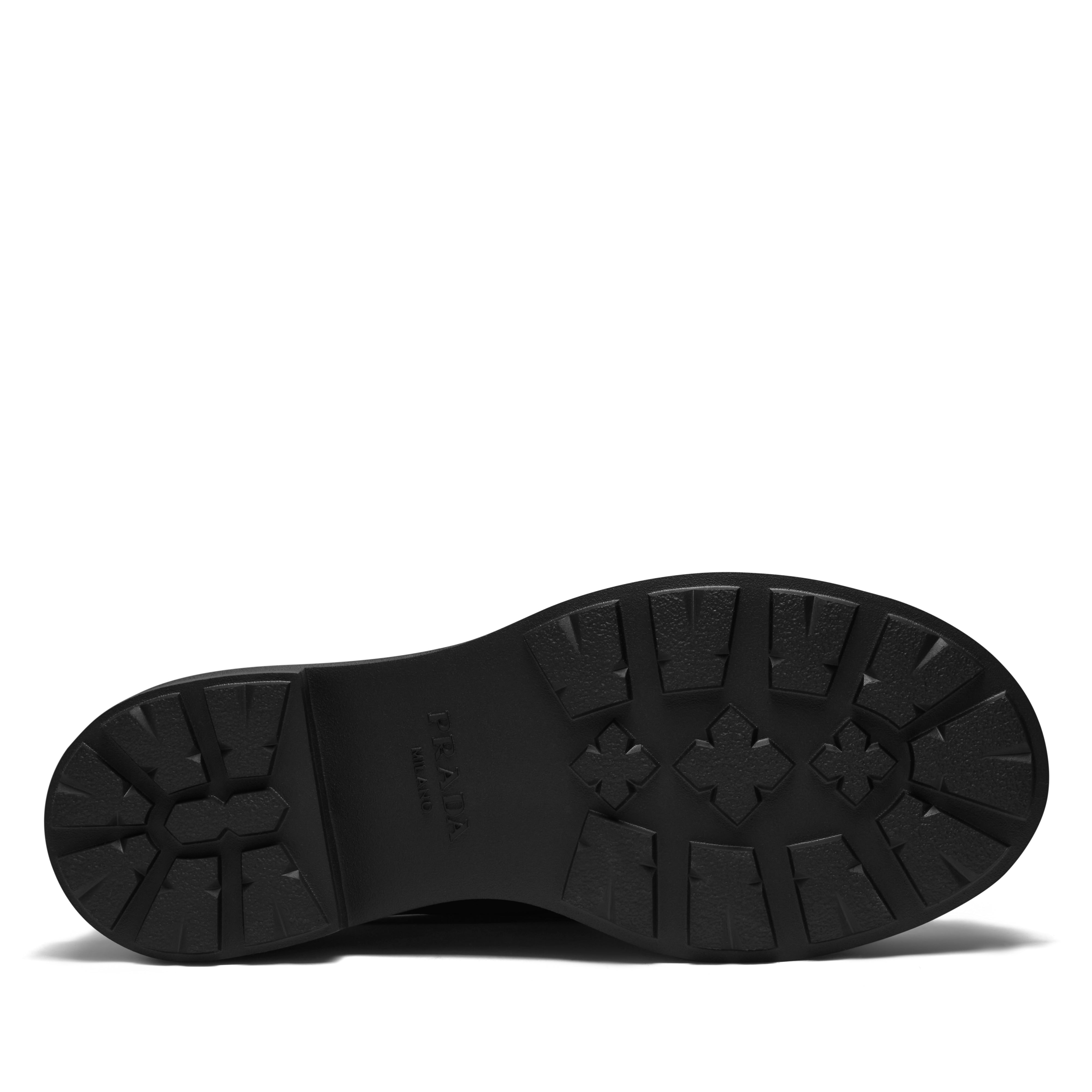 Prada: Men's Diapason Opaque Brushed Leather Lace-Up Shoes Prada: Men's Diapason Opaque Brushed Leather Lace-Up Shoes