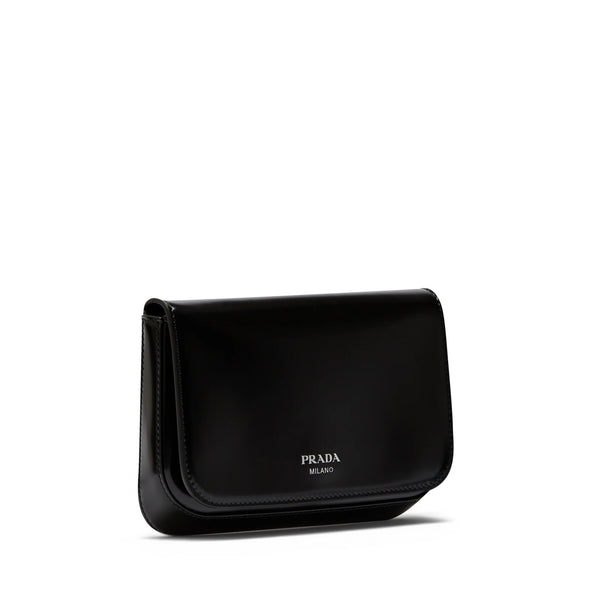 Prada_Prada - Men's Brushed Leather Mini Bag - (Black)_MINI BAGS